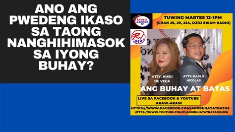 ANO ANG PWEDENG IKASO SA TAONG NANGHIHIMASOK .
